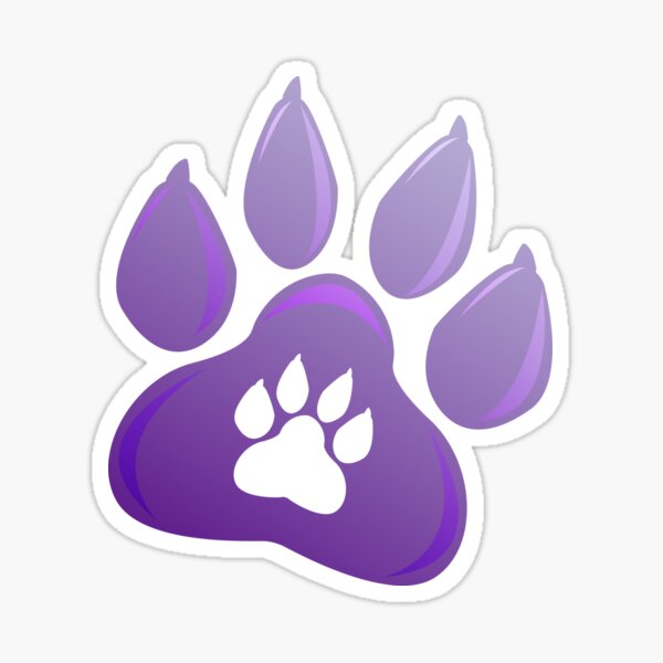 Dog paw 2018 New Year Sticker