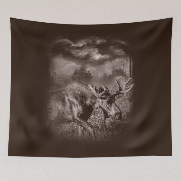 Item preview, Moose in the fog designed and sold by boltjesdesign.