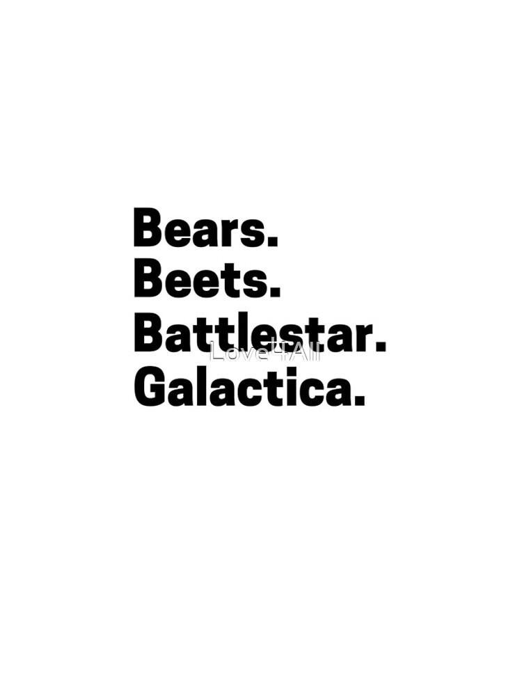 "bears beets battlestar galactica Dwight office episode scene" iPhone Case for Sale by Love4All