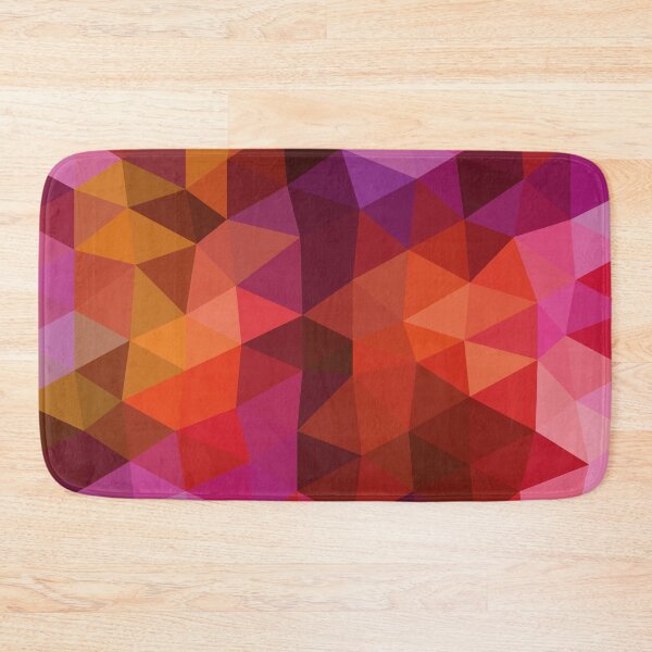 Item preview, Rainbow Low Poly Abstract Pink and Orange designed and sold by shaldesign.