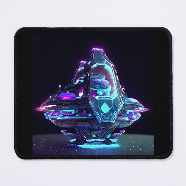 Item preview, Neon Purple Imaginary Space Craft designed and sold by factory88.