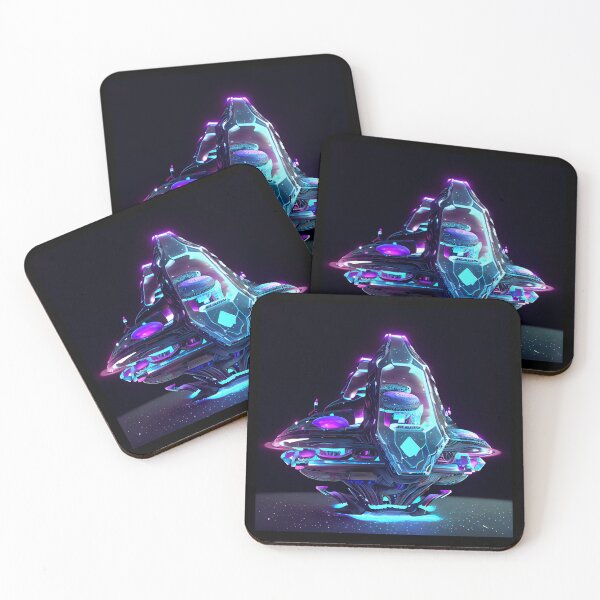 Item preview, Neon Purple Imaginary Space Craft designed and sold by factory88.