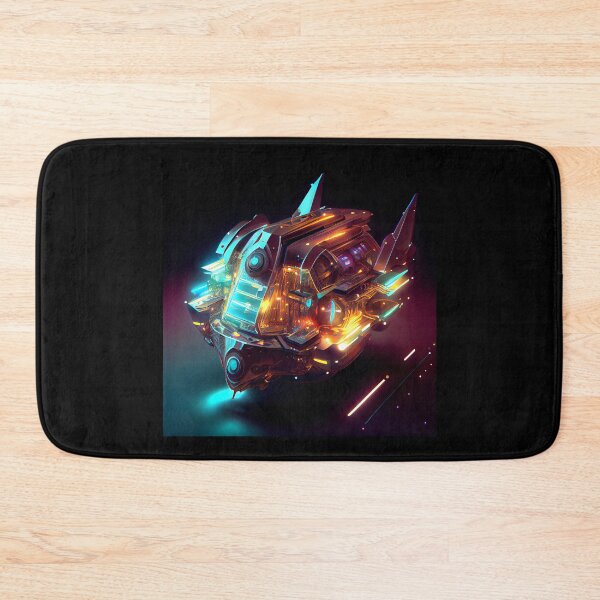 Item preview, Neon Golden Imaginary Space Craft designed and sold by factory88.