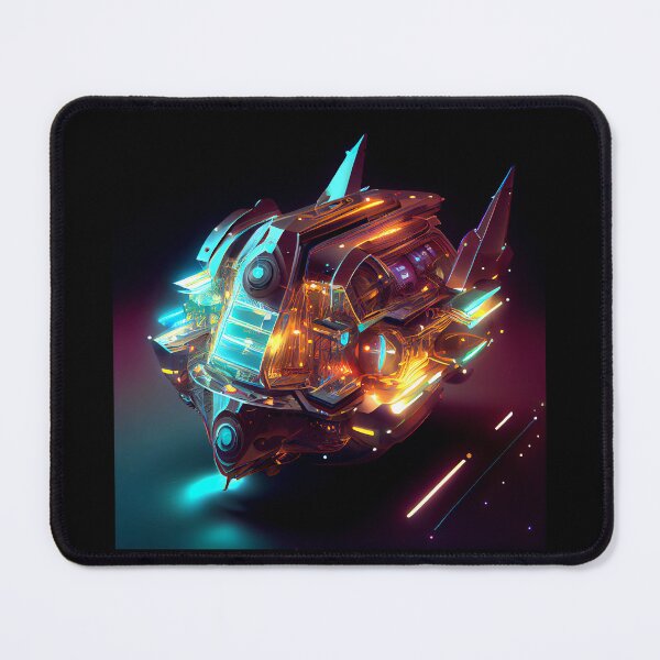 Item preview, Neon Golden Imaginary Space Craft designed and sold by factory88.