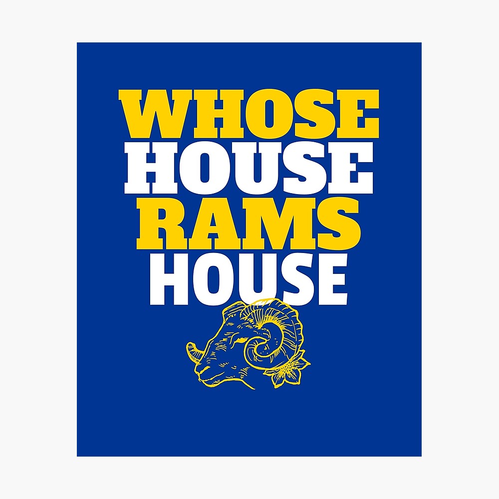 GO RAMS GO Helmet and Team Colors Los Angeles Rams Sticker for Sale by  LAKERSIN5