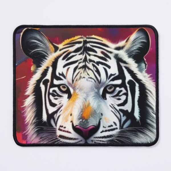 Item preview, Solitary White Tiger | Rare Bengal Tiger | Endangered Predator designed and sold by Verdant Rose Studio.