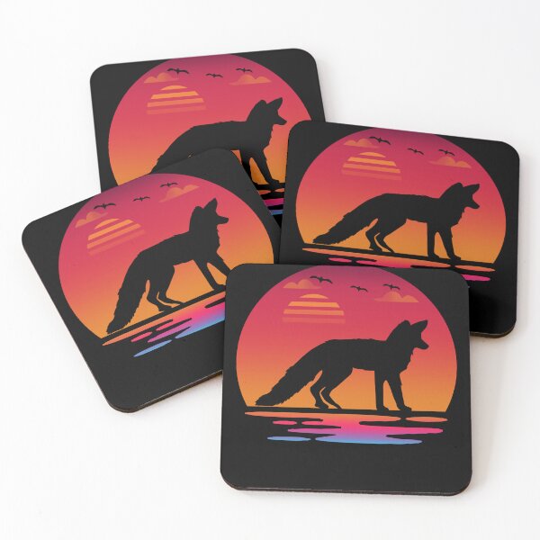 Item preview, fox animal lover Silhouette in nature gift designed and sold by alaechamlal.