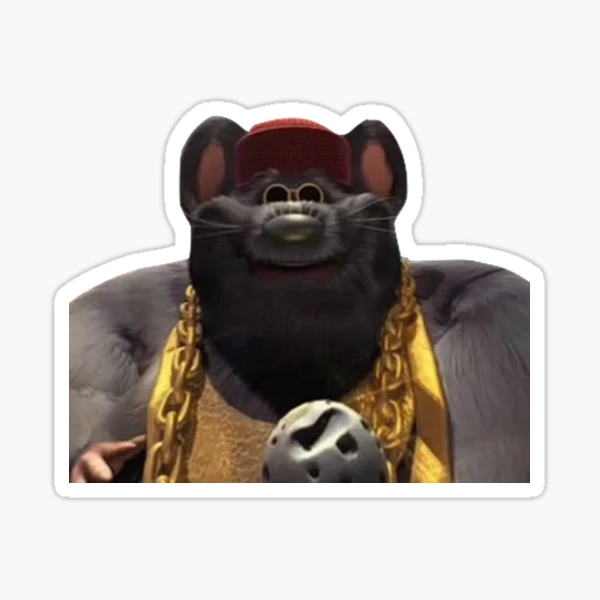 biggie cheese smiling  Sticker for Sale by nowgiftshop