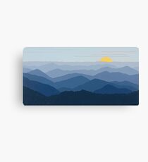 Modern Blue Ridge Mountain Sunset #106 Canvas Print