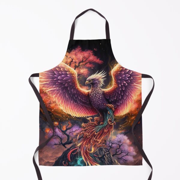 Item preview, Burning Phoenix At Volcano with Cherry Blossom designed and sold by NanarodsDesign.