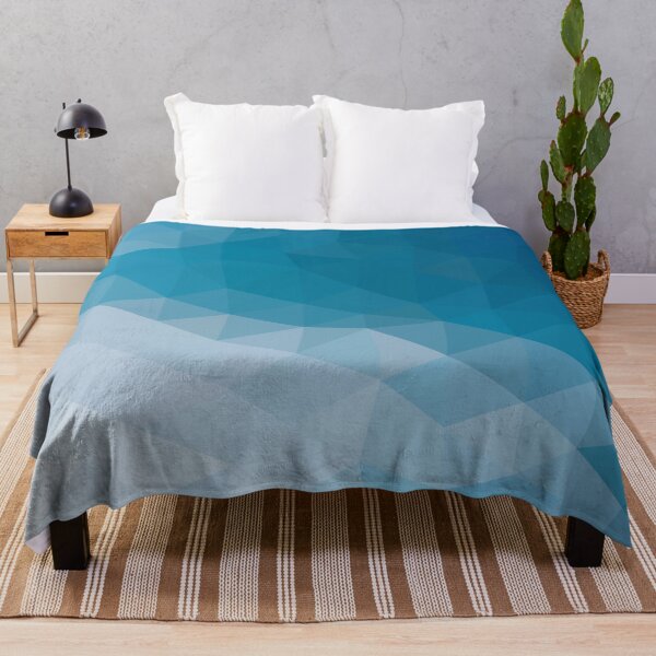 Item preview, Glacier Low Poly Abstract Ice Blue designed and sold by shaldesign.