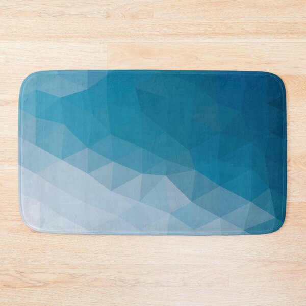 Item preview, Glacier Low Poly Abstract Ice Blue designed and sold by shaldesign.