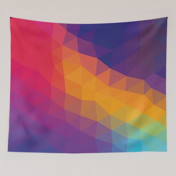 Item preview, Low Poly Abstract Neon Gradient designed and sold by shaldesign.