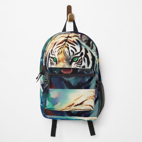 Item preview, Solitary White Tiger | Rare Bengal Tiger | Endangered Predator designed and sold by Verdant Rose Studio.