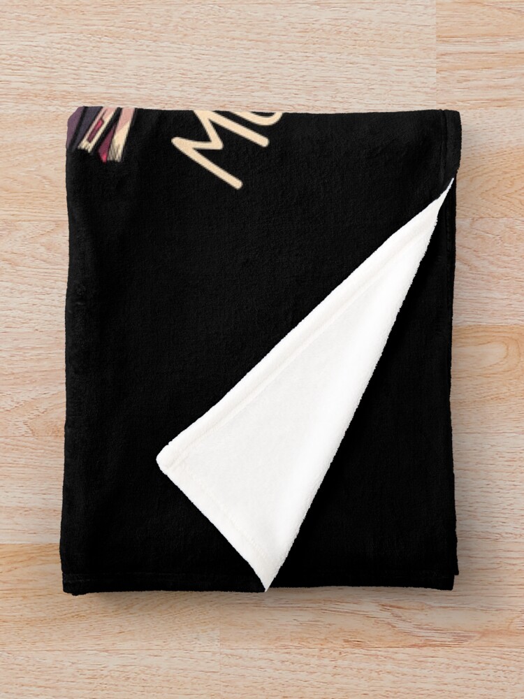 Thumbnail 3 of 6, Throw Blanket, Books Because Murder is Wrong - Evil Darkness Geek Gift designed and sold by EduEly.