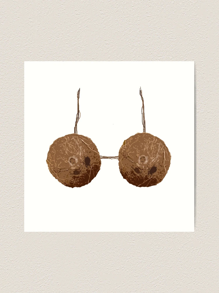 Coconut Bra Photo Prop