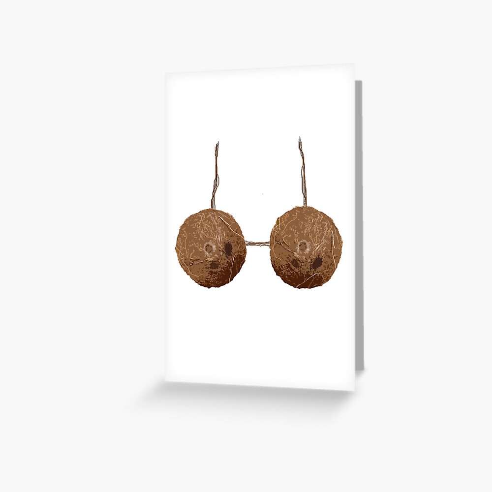 Coconut Bra | Greeting Card