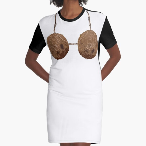 Coconut Bra - Funny Hawaiian Bikini t shirt sold by Political Lanna, SKU  703099