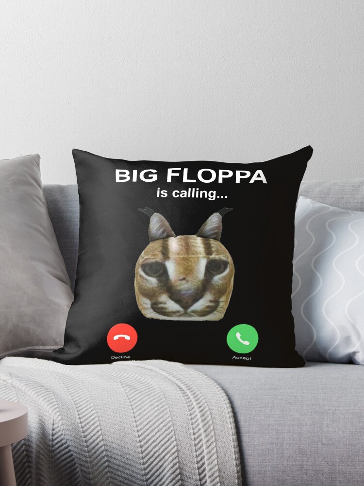 Big Floppa Meme Pillows & Cushions for Sale