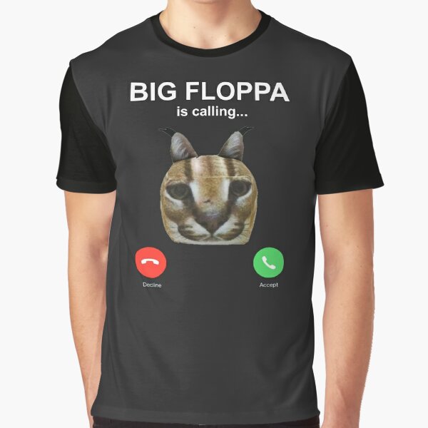 Big Floppa is Calling Funny Meme Cute AKA Gregory funny ears T-Shirt in  2023