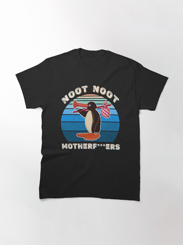 Imagen 3 de 7, Camiseta clásica con la obra Noot Noot Pingu Noot Meme Pingu Noot Noot Madre, diseñada y vendida por GreenSplash.