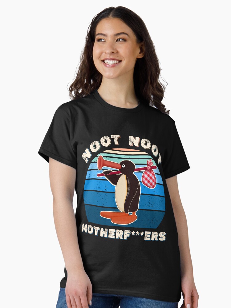 Imagen 2 de 7, Camiseta clásica con la obra Noot Noot Pingu Noot Meme Pingu Noot Noot Madre, diseñada y vendida por GreenSplash.