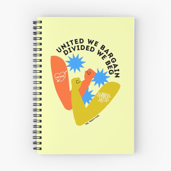 Item preview, United We Bargain Divided We Beg - The Peach Fuzz designed and sold by Elizabeth Hudy.