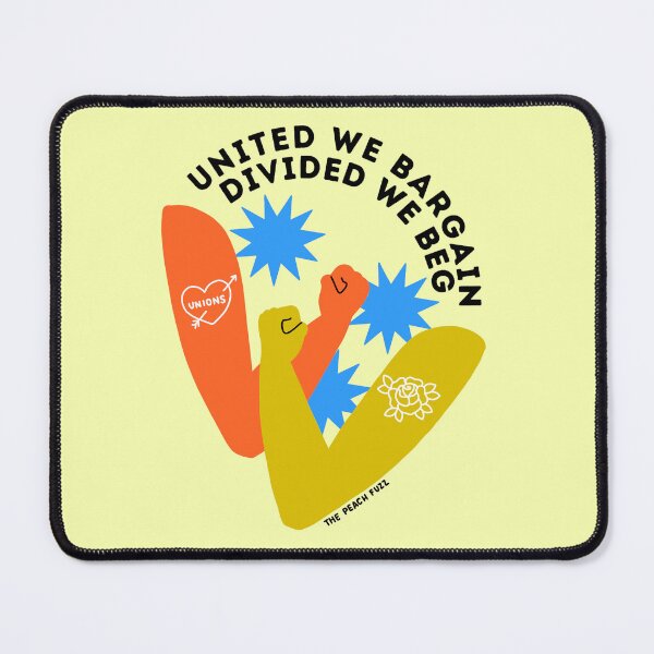 Item preview, United We Bargain Divided We Beg - The Peach Fuzz designed and sold by Elizabeth Hudy.