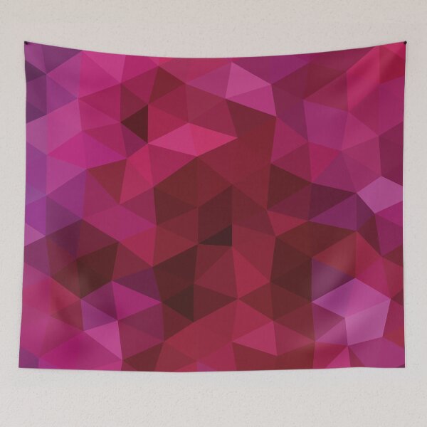 Item preview, Bougainvillea Low Poly Abstract Pink and Purple designed and sold by shaldesign.