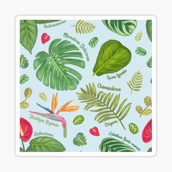 Tropical Nature pattern Sticker