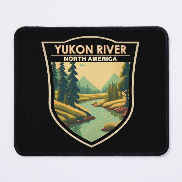 Item preview, Yukon River North America Badge designed and sold by KrisSidDesigns.