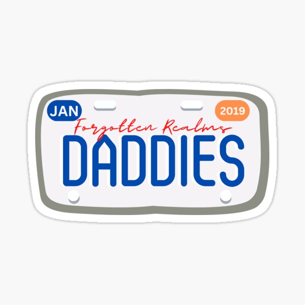 Item preview, Dungeons and Daddies License Plate designed and sold by Spaghetti-hoes.