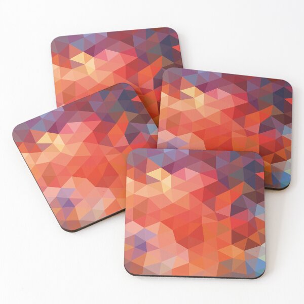 Item preview, Sunburst Low Poly Abstract Pink and Orange designed and sold by shaldesign.