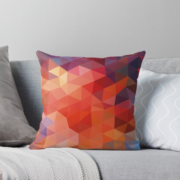 Item preview, Sunburst Low Poly Abstract Pink and Orange designed and sold by shaldesign.