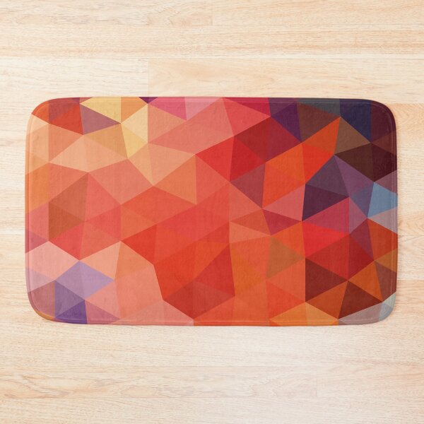 Item preview, Sunburst Low Poly Abstract Pink and Orange designed and sold by shaldesign.