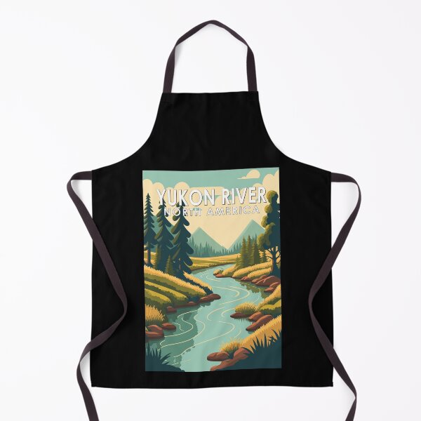 Item preview, Yukon River North America Travel Art Vintage designed and sold by KrisSidDesigns.