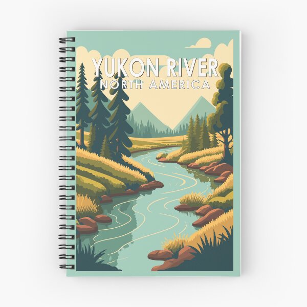 Item preview, Yukon River North America Travel Art Vintage designed and sold by KrisSidDesigns.