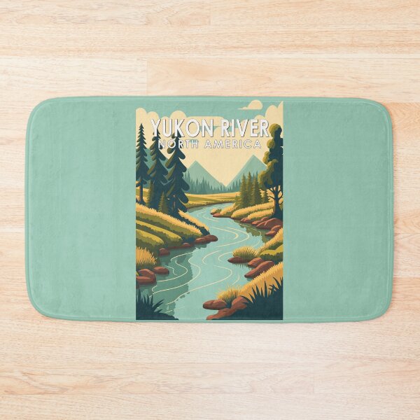 Item preview, Yukon River North America Travel Art Vintage designed and sold by KrisSidDesigns.
