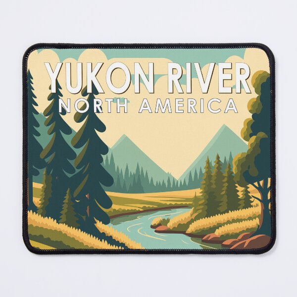 Item preview, Yukon River North America Travel Art Vintage designed and sold by KrisSidDesigns.
