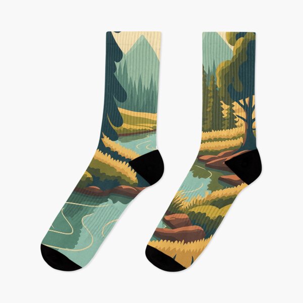 Item preview, Yukon River North America Travel Art Vintage designed and sold by KrisSidDesigns.