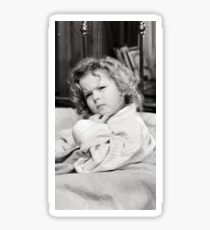 Shirley Temple Deep in Thought Sticker