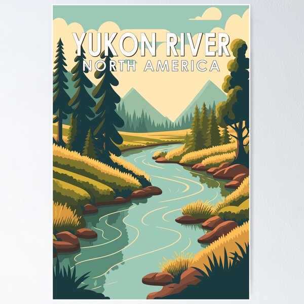 America　Yukon　Sale　Travel　River　North　Poster　Art　by　Vintage