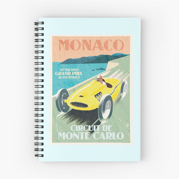 Item preview, Vintage Monaco Poster (Circuit de Monte Carlo) designed and sold by Numero14.