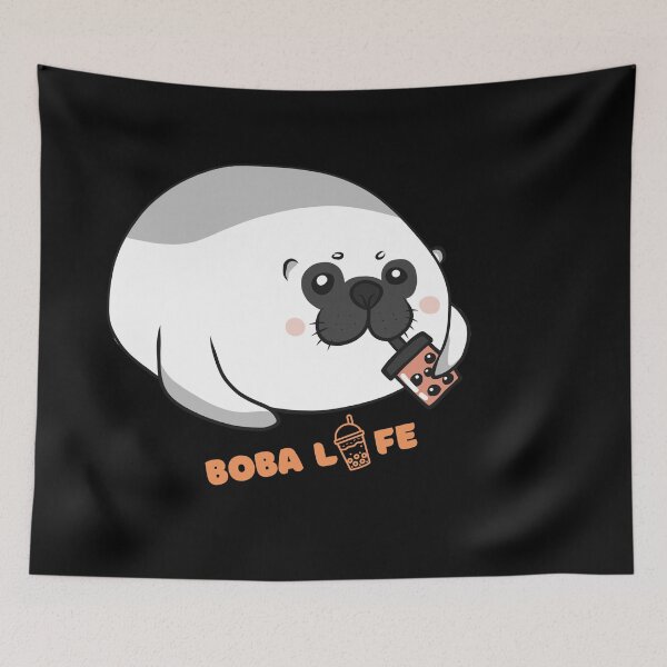 Item preview, Cute Bubble Tea Lover Seal Boba Life designed and sold by Artistusha.