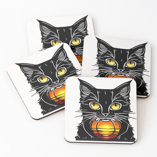 Item preview, Cat Watching Sunset Scene designed and sold by kubix81.