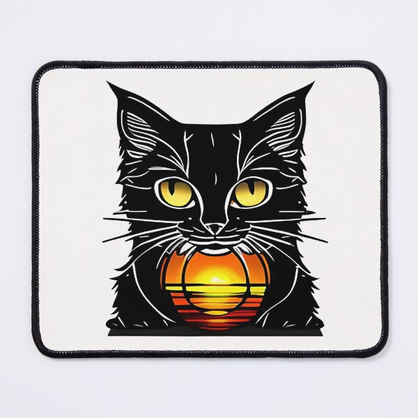 Item preview, Cat Watching Sunset Scene designed and sold by kubix81.