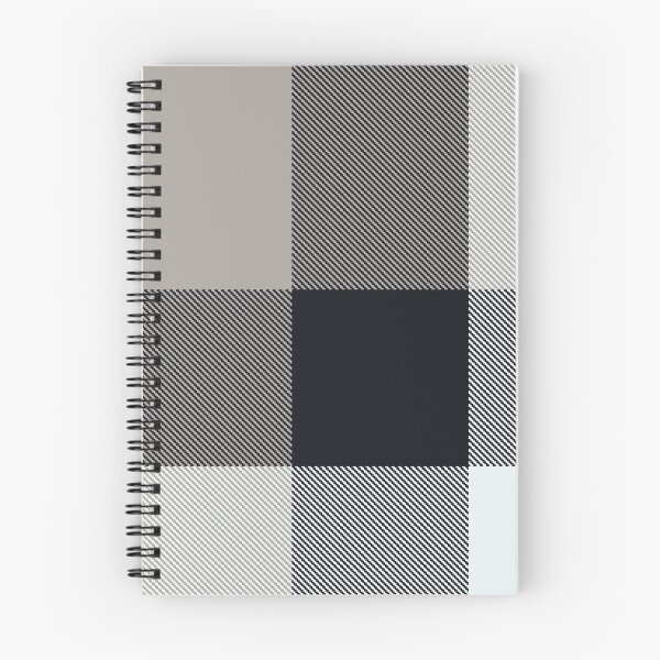 Aperçu de l'œuvre Plaid tartan noir et gris | Design à rayures moderne et unique créée et vendue par TheWalnut.