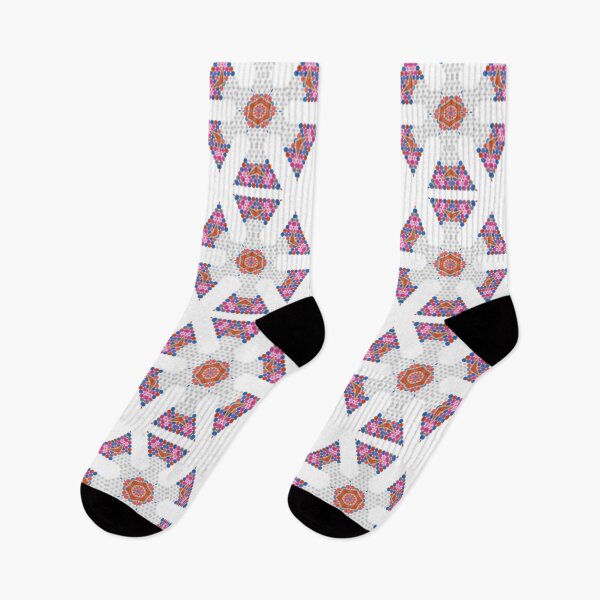 Item preview, White , Pink, Orange and Blue Pattern  designed and sold by Nalwesya.