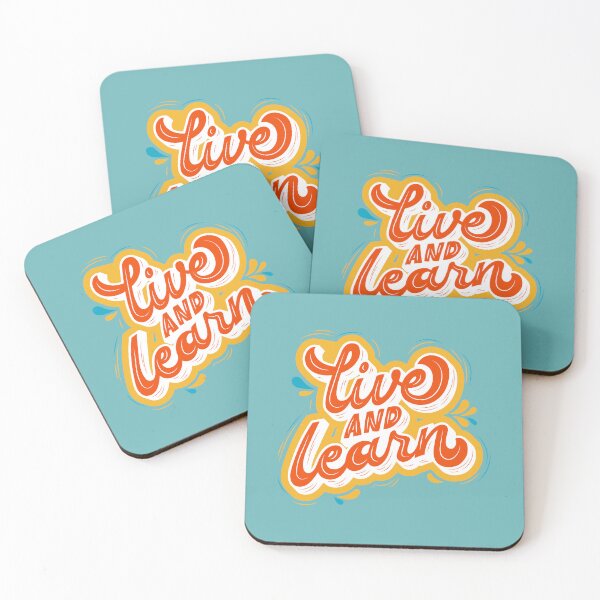 Item preview, Live and Learn - Inspirational and Motivational Quote designed and sold by greenoriginals.