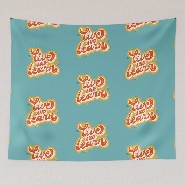 Item preview, Live and Learn - Inspirational and Motivational Quote designed and sold by greenoriginals.